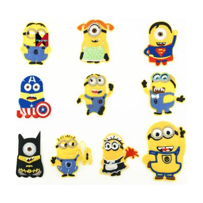 China Factory direct sales of cute stain patch embroidery stickers fabric Amazon AliExpress popular children's cartoon for sale