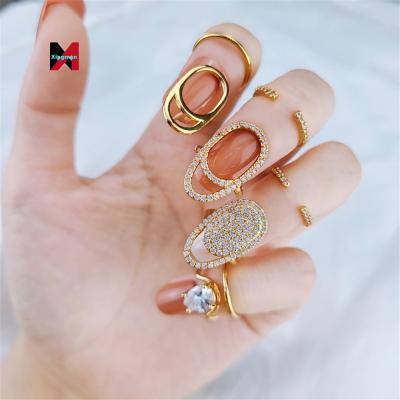 China Latest Environmental Friendly Jewelry Fashion Finger Rings For Women Nail Minimalist Ring for sale