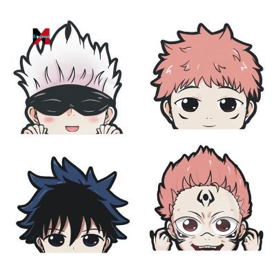 China Waterproof+Eco-friendly Custom Stickers Die Cut Jujutsu kaisen Lenticular Anime Car Stickers for sale