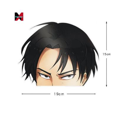 China New 19CM Classic/Postmodern Anime Attack On Titan Laptop Stickers Decorate For Car Window Wall Truck Motorcycle for sale