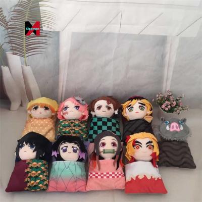 China 20cm Plush Anime Demon Slayer Plush Toy Kimetsu No Yaiba Sabito Agatsuma Zenitsu Sleeping Plush Dolls Rest For Gifts for sale