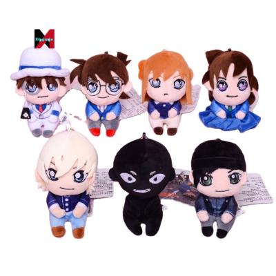 China Doll 12cm Eco-friendly Material Reveal Edogawa Conan Kudo Shinichi Cosplay Soft Stuffed Anime Plush Pendant Toys for sale