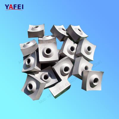 China Plastic Recycling Single Shaft Shredder Rotor Blades for sale