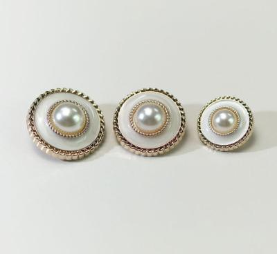 China Sustainable High Quality Custom Pearl Button Jeans Accessories Button Pin For Clothing for sale