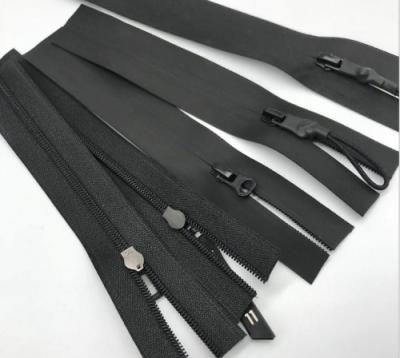 China Custom factory high quality waterproof black nylon zipper puller for bag shoes suitable zipper for sale