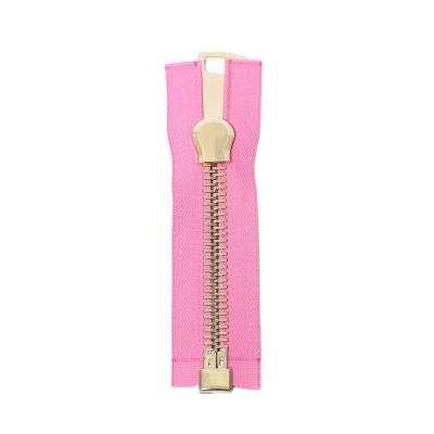 China 15# Metal Zipper Length Metal Zipper Bag Durable Metal Zippers For Sewing for sale