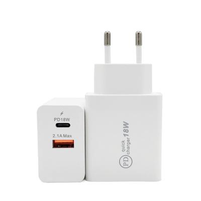 China Quick Charge Mobile Phone QC3.0 Mobile Phone Charging TYPE-C Charger Shenzhen 110-220V Newsinte QC3.0, 18W Palladium Charger Usb Wall PD for sale