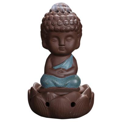 China China Wholesale Ceramic Tea Pet Censer Tower Sand Buddha Statue Purple Ceramic Censer/Tathagata Ornament for sale