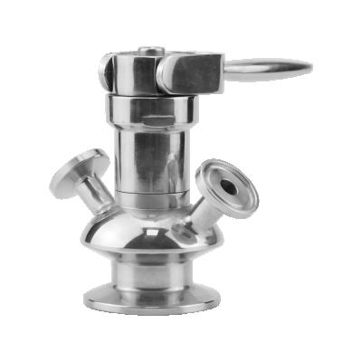 China Dairy Low Pressure Sanitary Tri Clamp Stainless Steel Aseptic Sample Valve for sale