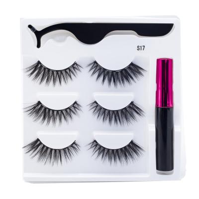 China Long Lash Eyeliner Custom Lashbox Packaging Natural Invisible Magnetic Lashes Wholesale Seller Full Strip Lashes Faux Eyelash Volume for sale