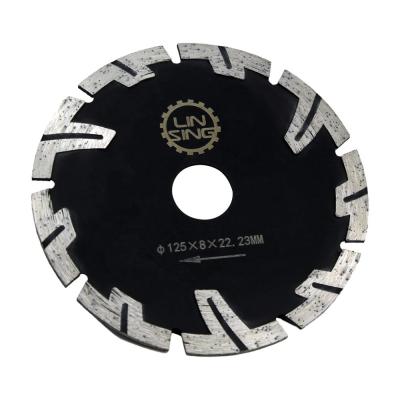 China Protected Teeth Diamond Disc 125mm Blade Diameter for Cutting Marble Granite Brick for sale