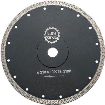 China LINSING Diamond Tools Turbo Saw Blade for Stone Cutting Ceramic Diamond Cutting Disc for sale