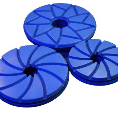 China Customized 125mm Snail Lock Resin Polishing Pad for Granite Grinding Disc for sale