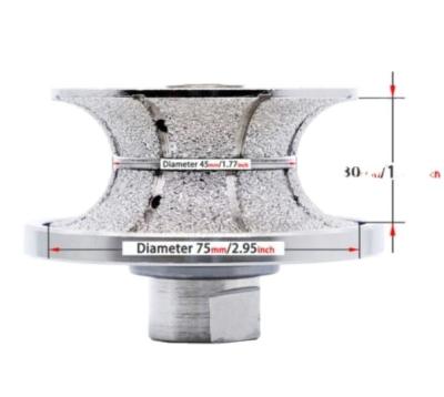 China Metallpulver Diamant 98mm F30 Steinschleifrad Profiling Router Bit Elektroplattiert Bit zu verkaufen