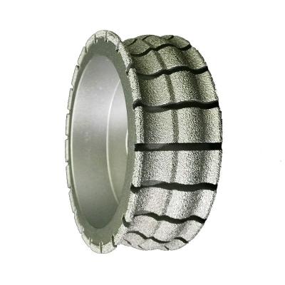 China Electroplate CNC Wheels For Polishing Granite With Diamonds Stone Edge Profiling Tools for sale