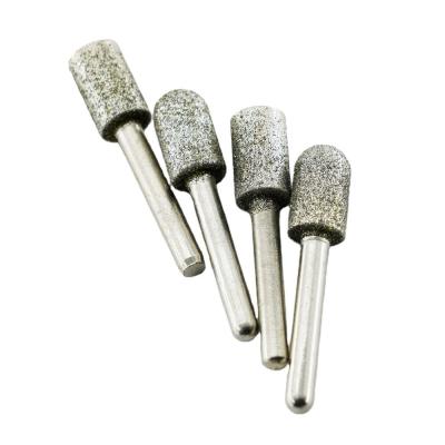 China Vaccum Brazed Diamond Taper Head Engraving Bit for Stone Relief Engraving and Sharpness for sale