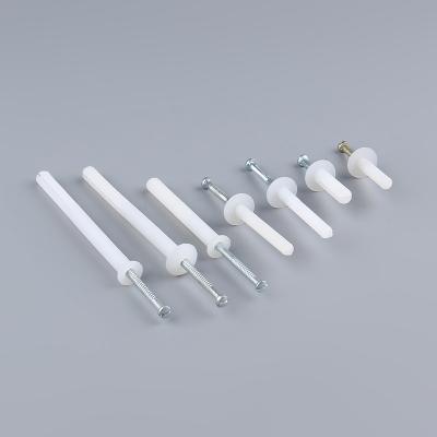 China Plastic nylon nail in anchor with mushroom head for sale