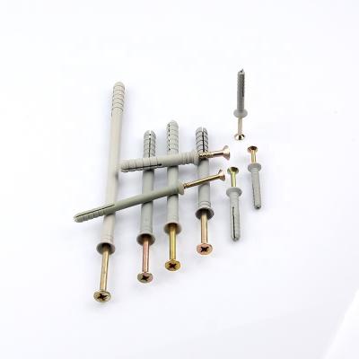 China Plastic Galvanized Steel Screws Hammer Blow Anchors Nylon Hammer Fixing Anchor for sale