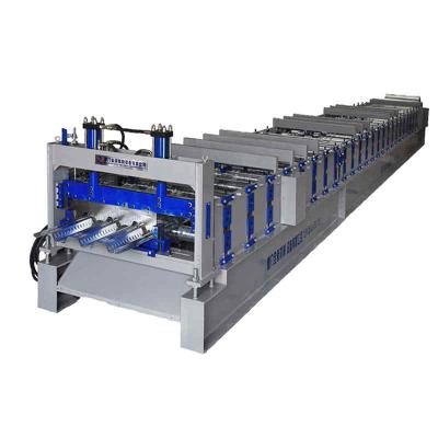 China Hotels Automatic Steel Corrugated Aluminum Corrugated Sheet Roof Floor Deck Machine for sale