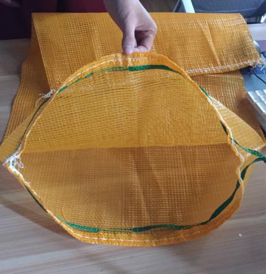 China Factory Sale Drawstring Recyclable Onion Mesh Bag For Vegetables for sale