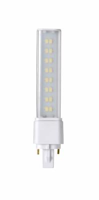 China luz del tubo de la plata LED PL del G-24 8W con CRI giratorio 80 del zócalo en venta