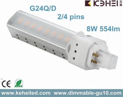 Chine les tubes de 8W G24D/Q LED PL remplacent 18W CFLs utilisé pour l'éclairage commercial à vendre