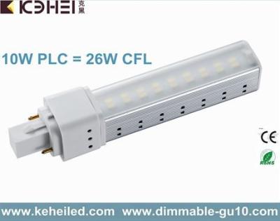 China 10W los pernos de la luz 2 del tubo del G-24 LED PL y 4 pernos substituyen 26W CFLs por la extensión del haz 140° en venta