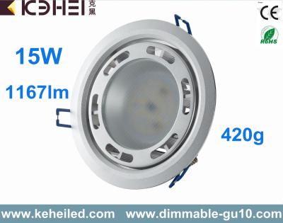 중국 높은 루멘 Dimmable 80lm/w 15W는 Lextar를 가진 Downlight를 5630의 칩 지도했습니다 판매용