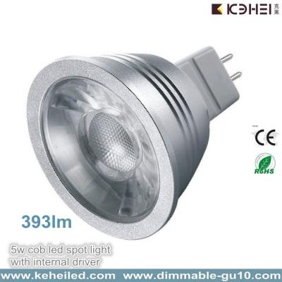 China 5W AC110V / AC220V cob MR16 LED Spotlights Lextar 3030 chips 12V for sale