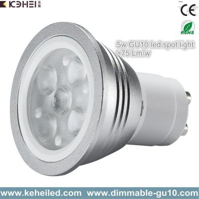 China 5W high power gu10 led spot light with Lextar 3030 chips 70lm/w chip for sale