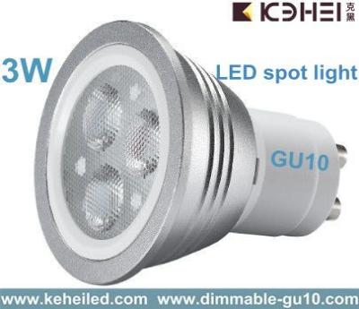 Cina la luce del punto di 75lm/w 3w GU10 LED con Lextar 3030 ha condotto il chip da Taiwan in vendita