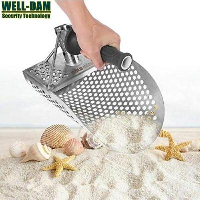 China Hunter Metal Detector Sand Scoop Stainless Steel Sand Scoop Beach Sand Scoop Gold for sale