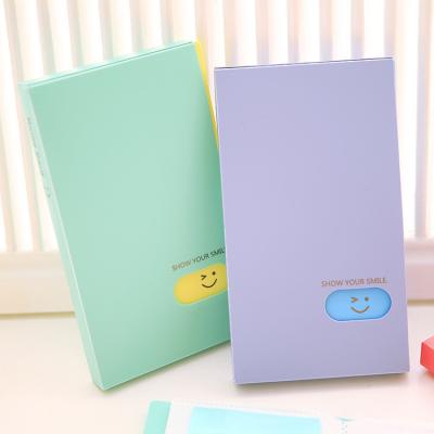 China Fashion High Quality Fashion Candy Color Portable Business Card Book, PP Business Card Folder for sale