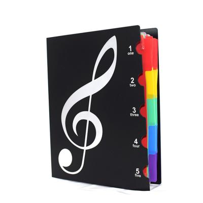 China Custom Multifunctional Rainbow Page Sheet Music Folder A4 School/Office/Inner Folder Meeting Logo for sale