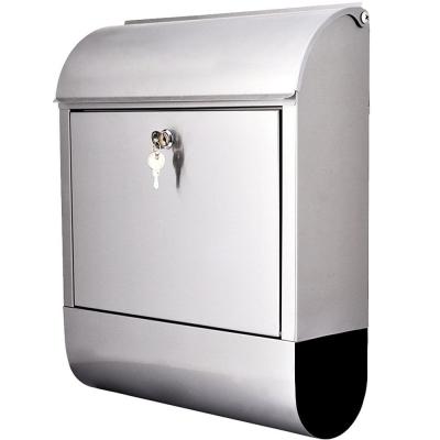 China Letter Box Outdoor Wall Mounted Stainless Steel Mailbox High Quality Wall Mounted Metal for sale