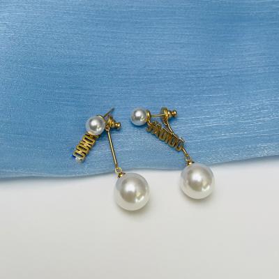 China 2022new fashion jewelry fashion earrings ladies primary color pearl earrings for sale