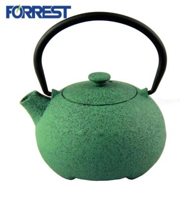 China 0.4L Sustainable Chinese Enamel Teapot Tetsubin Cast Iron Teapot for sale