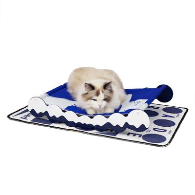 China New Breathable Design 4 Season Comfortable Cat Bed Cat Hammock With Iron Stand for sale