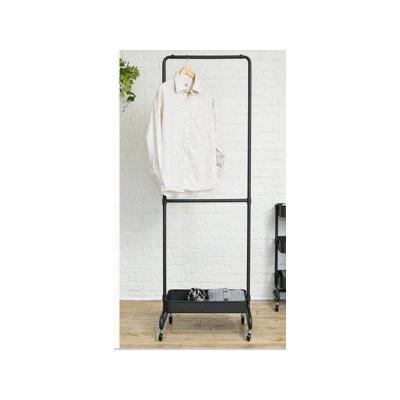 China 2021 Hot Selling Minimalist Movable Rack Hanger Clothes Hanging Dry Rack With Low Price for sale