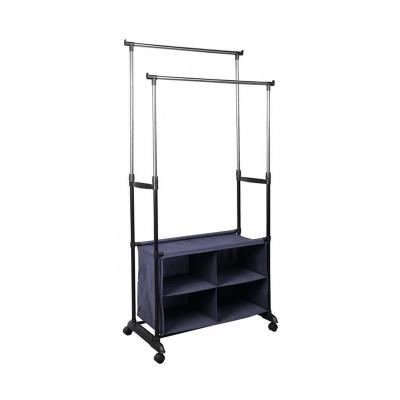 China High Quality Best Price Adjustable Storage (Waist) Product Garment Rack With Drawers for sale