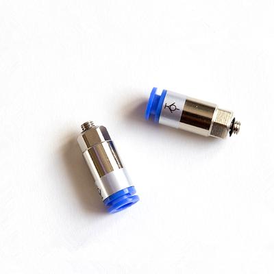 China Building Material Shops Pneumatic Connector Pneumatic Accessories Straight Pipe Check Valve Self-Sealing Connector Quick Plug Self-Sealing Connector for sale