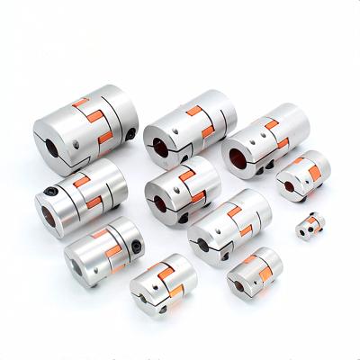 China Factory Aviation Aluminum Flange Type Coupling 5mm-14mm Inner Hole Quincunx Stage Servo Motor Big Torque Joint Coupling for sale