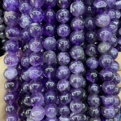 China Natural Loose Stone Gemstone 4mm 6mm 8mm Amethyst Beads for sale