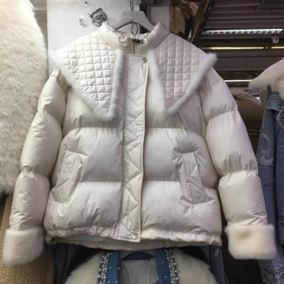 China Durable Cotton-padded Coat Women's Winter Large Lapel Cotton-pad Coat With Stand Collar for sale