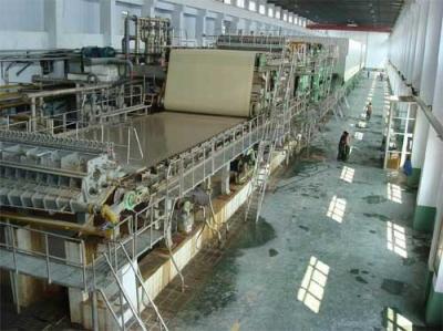 China 1092mm fluting paper machine, 8-10TPD using waste paper for sale