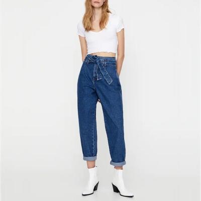 China Breathable Hot Popular Style Ladies Casual Denim Pants Trousers Women for sale