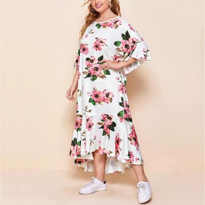 China Viable Women's Plus Size Dresses Beautiful Women Plus Size Summer Dresses With High Quality for sale