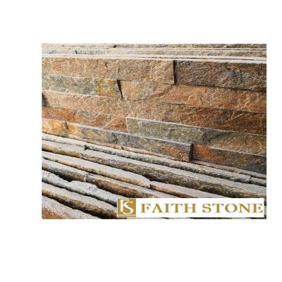 China Exterior Stacked Stone Rusty Slate Ledger Wall Panel 6x24 Inch Modern Black Natural Stone Tile for sale