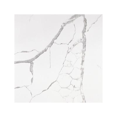 China Modern Best Products Calacatta Quartz Slab Stone 93% Purified Natural White Calacatta Quartz Slab Price for sale