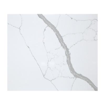 China French Best Quality Artificial Calacatta Quartz Electroplate White Countertops Raw Quartz for sale